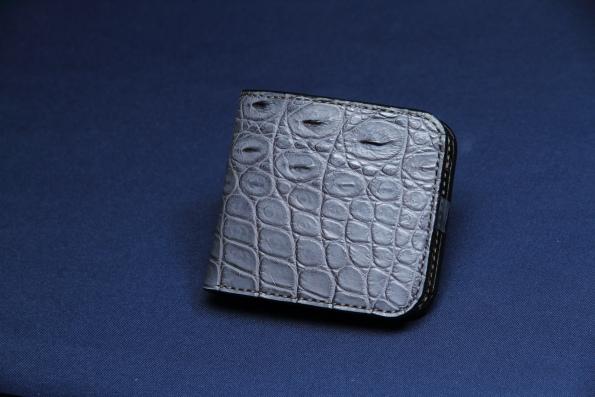 商品画像  | ≪限定品≫ 【折り財布】 スタンダード クロコダイル ブルーグレー | 