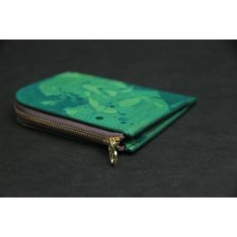商品画像  | 【ミニウォレット】 マチ付きL型ジップ マーブリンググリーン SCC019 | 