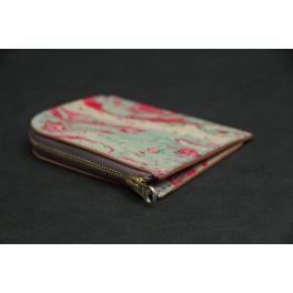 商品画像  | 【ミニウォレット】 マチ付きL型ジップ マーブリングピンク SCC020 | 