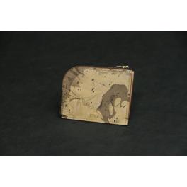 商品画像  | 【ミニウォレット】 マチ付きL型ジップ マーブリング墨黒 SCC021 | 