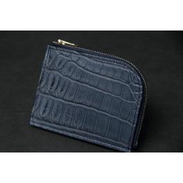 商品画像  | ≪限定商品≫ 【ミニウォレット】 L型ジップ クロコダイル ブルーグレー SCC014 | 