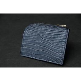 商品画像  | ≪限定商品≫ 【ミニウォレット】 L型ジップ クロコダイル ブルーグレー SCC014 | 