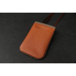 【スマホポーチ】<br>オレンジブラウン×</br>グレージュ</br>SBG027