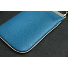 商品画像  | 【スマホポーチ】 ターコイズブルー× オフホワイト SBG028 | 