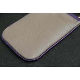 商品画像  | 【スマホポーチ】 ライトグレージュ× パープル SBG024 | 