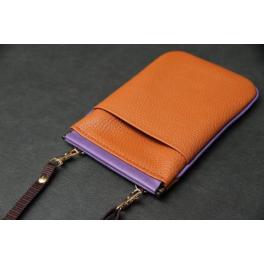 商品画像  | 【スマホポーチ】 オレンジブラウン× パープル SBG023 | 