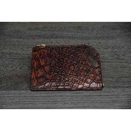 商品画像  | ≪限定商品≫ 【ミニウォレット】 L型ジップ クロコダイル アンティーク染め SCC009 | 