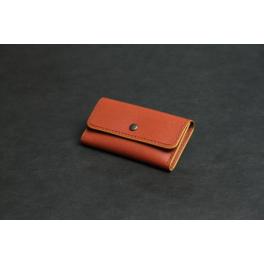 【名刺入れ】マチあり<br />オレンジブラウン<br />SMC015