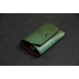 商品画像  | 【ミニ財布】 Palma（パルマ） 手染めグリーン アンティーク仕上げ SSW018 | 