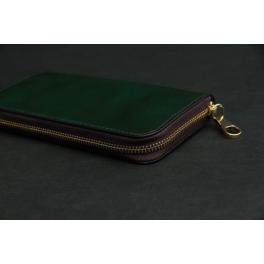 商品画像  | 【ラウンドジップ】 スタンダード ヌメ革グリーン SLW040 | 