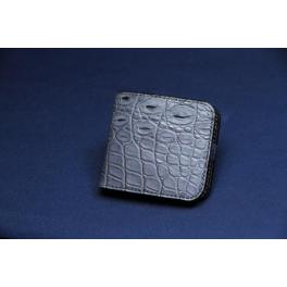 ≪限定品≫<br />【折り財布】<br />スタンダード<br />クロコダイル<br />ブルーグレー<br />SHW016