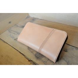 商品画像  | 			【ラウンドジップ】 MERENDA（メレンダ） サドルレザー　ナチュラル SLW020 | 